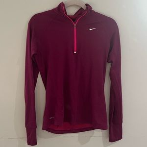 Nike Running Dri-fit quarterzip workout top Size Small